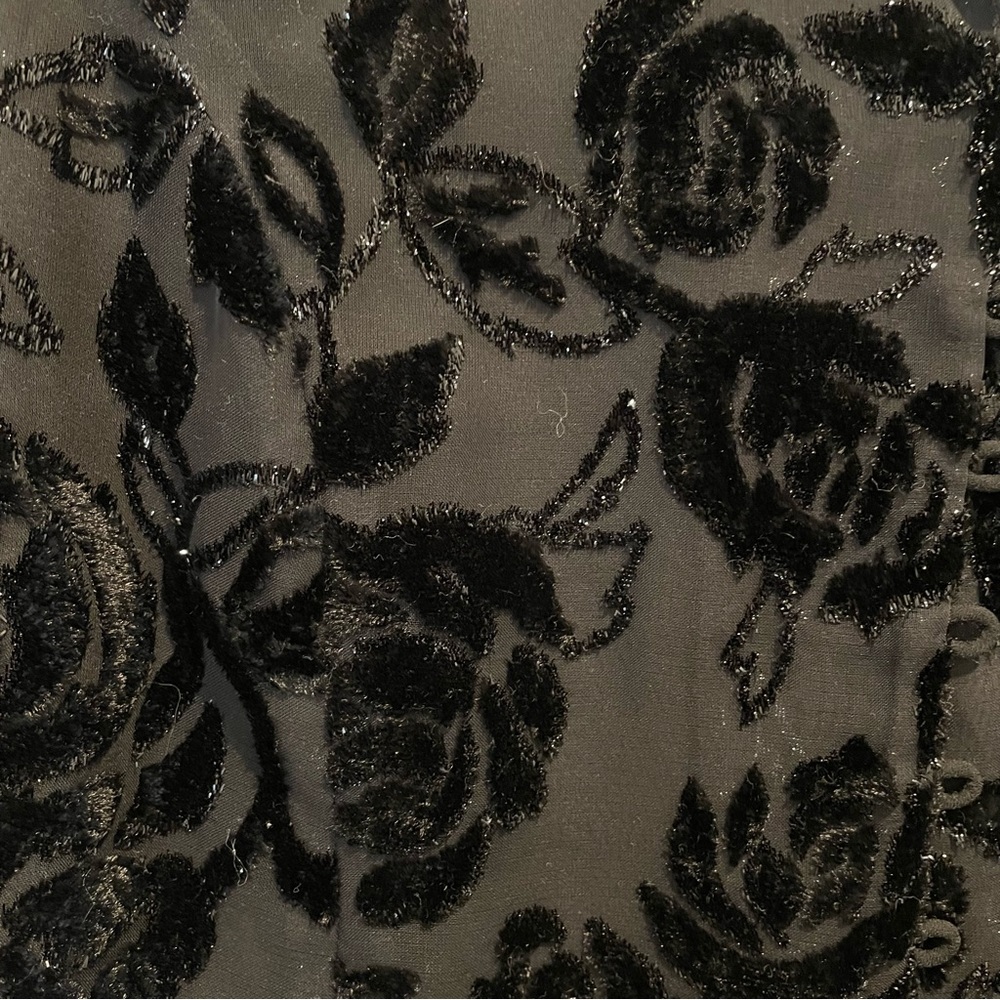 Talbots Petites Black Button Down Collared With F… - image 6